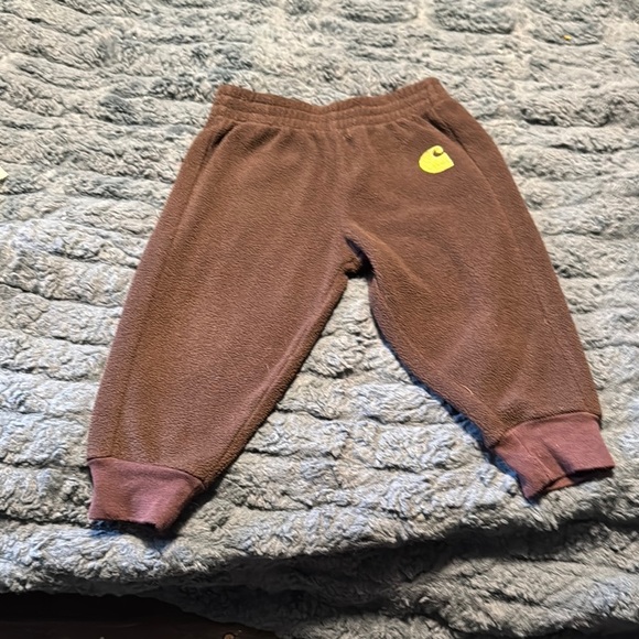 Carhartt Brown Fleece Pants 18months - Picture 1 of 3